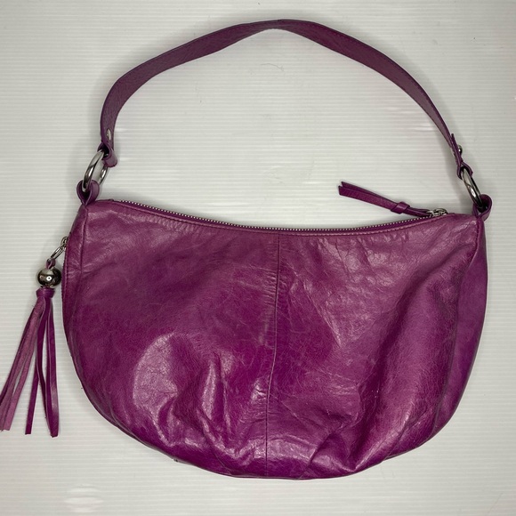 Hobo The Original Leather Purple shoulder Bag - Picture 1 of 9